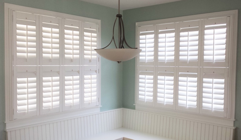 Bluff City plantation shutters in booth